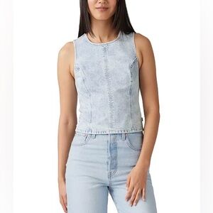 Levi's Premium Women's Topanga Light Blue Denim Tank Top